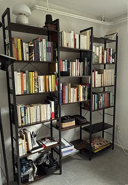 Hzuaneri Bücherregal 186 cm, Standregal mit 17 Fächern, 6 Ebenen