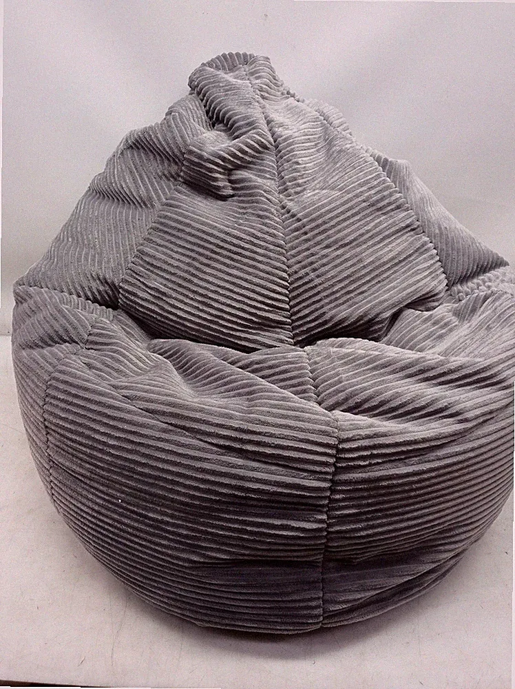 Icon Dalton Sitzsack Cord mit Fuellung, Grau