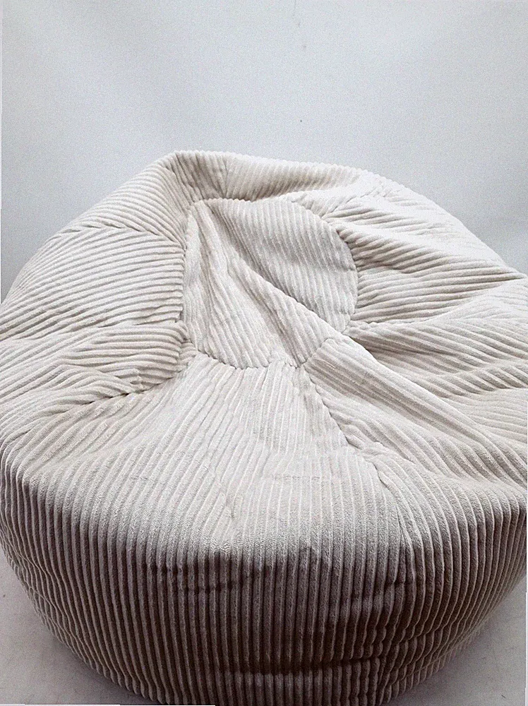 Icon Kingston Sitzsack Cord, Beige, Sitzsack Erwachsene mit Fuellung