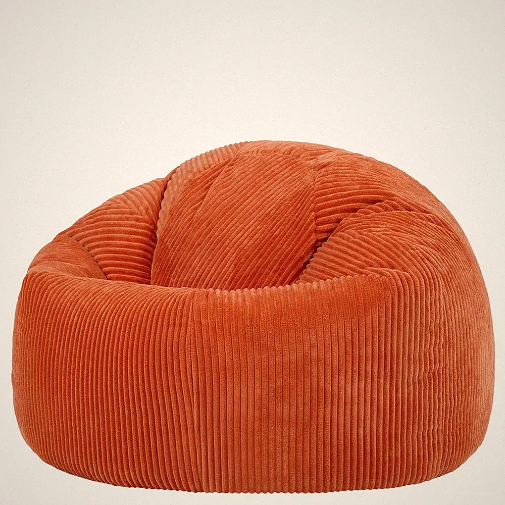 Icon Kingston Sitzsack, orange, groß, mit Füllung