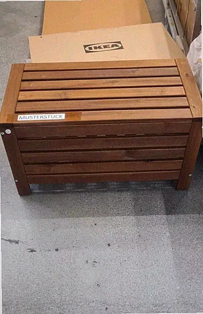 Ikea Äpplarö Banktruhe Gartenbank Aufbewahrungsbank Terrassen Bank Truhe APPLARÖ