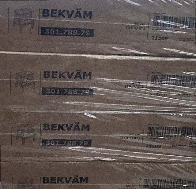 IKEA Bekvam BEKVÄM Tritthocker Birke Massivholz 50cm 301.788.79 NEU OVP