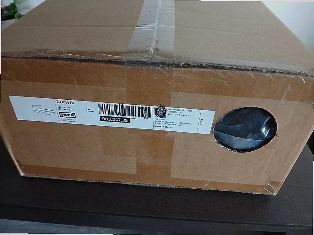 Ikea Dunvik, Bezug Boxspring Bett. Skiftebo Dunkelgrau. Neu OVP 003.247.35
