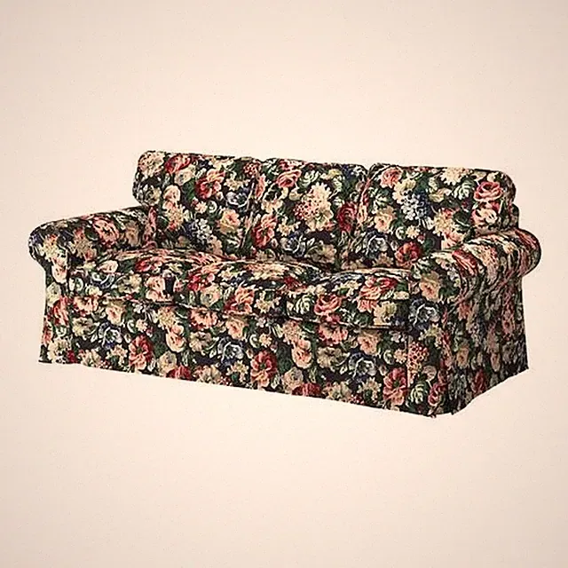 IKEA Ektorp 3er Sofa Bezug Lingbo bunt 204.033.74 TOP