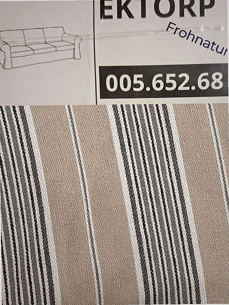 Ikea EKTORP Bezug für 3er Sofa Karlshov beige/bunt 005.652.68 NEU OVP