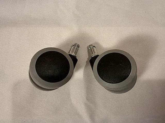 IKEA Ersatzteile 2x #10049061 Doppelrollen Schwarz - GRUPPSPEL, MATCHSPEL #368/1
