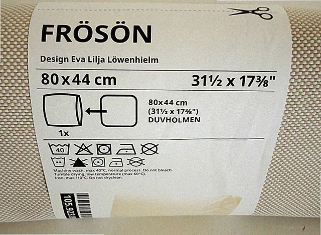 IKEA Frösön Rückenkissenbezug für draußen 80x44 cm beige 105.923.89 NEU OVP