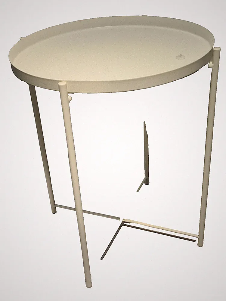 IKEA GLADOM Tabletttisch weiß 45x53 Beistell Möbel Büro Couchtisch