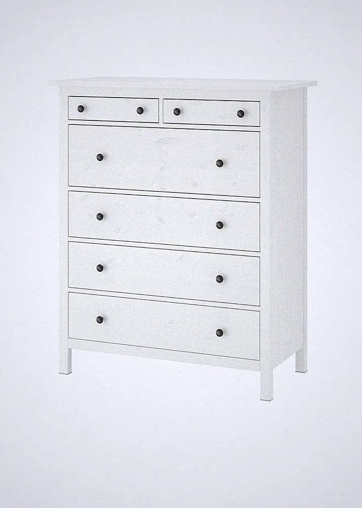 IKEA HEMNES Große Kommode 6 Schubladen Echtholz weiß 1a Zustand Sofort-Versand