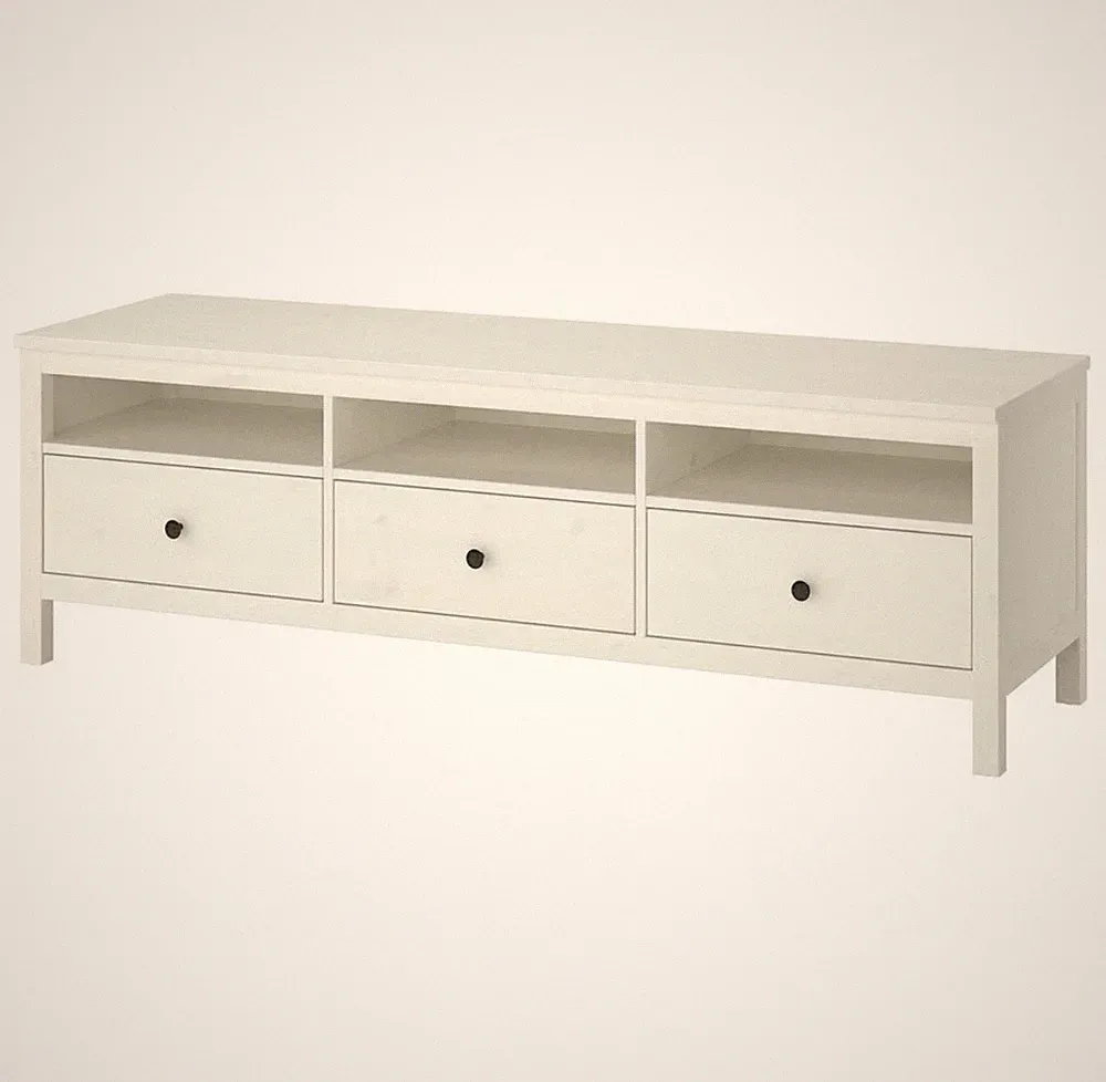 IKEA HEMNES Massivholz TV Bank Schrank 180er Kommode weiß sehr guter Zustand