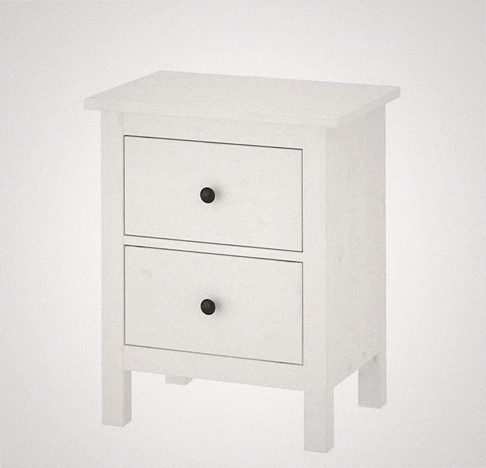 Ikea Hemnes Nachttisch Massivholz Kommode weiß Top Zustand Blitzversand