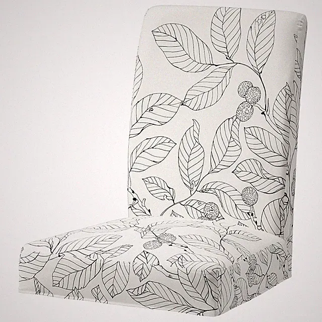 IKEA HENRIKSDAL Stuhlbezug, Vislanda schwarz / weiß