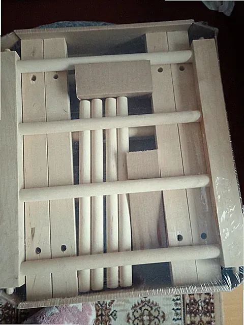 IKEA Hutten Weinregal Massivholz Klettergestell Flaschenregal Wein 9 Flaschen