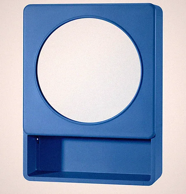IKEA IVOSJON Spiegelschrank mit 1 Tür, blau, 44x15x59 cm IVÖSJÖN BRANDNEU