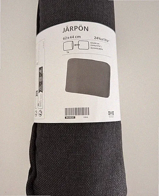 IKEA Järpön Rückenkissenbezug für draußen 62x44 cm anthrazit 504.452.97 NEU OVP