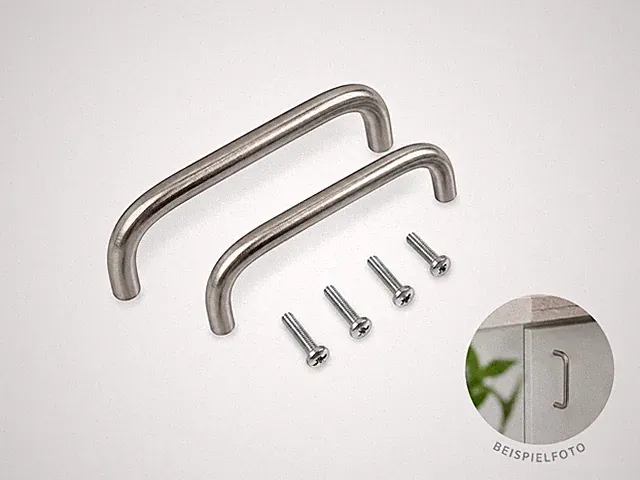 IKEA KALERUM Möbelgriffe Edelstahl-Optik 138mm 2er-Set Schrankgriffe Neu