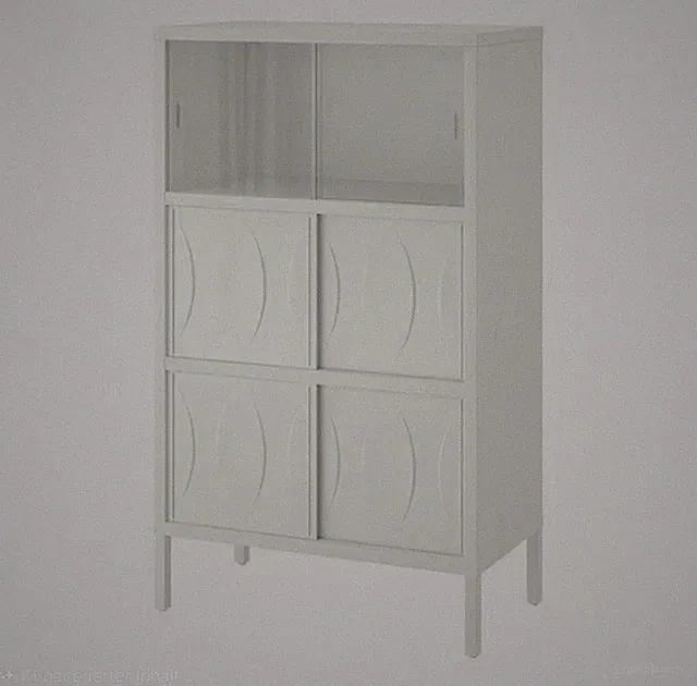 IKEA Kalknäs Vitrine Weiß Neu In OVP Vitrinenschrank Schrank