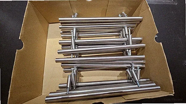 IKEA KALLRÖR Edelstahl Griff 213mm für Schubladen/ Schränke Möbelgriffe