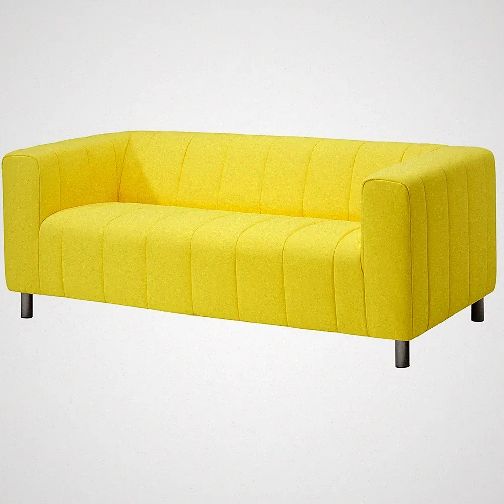 IKEA KLIPPAN + ERSATZ BEZUG + 2er SOFA + LANGBAN LEUCHTEND GELB + NEU + 20582059