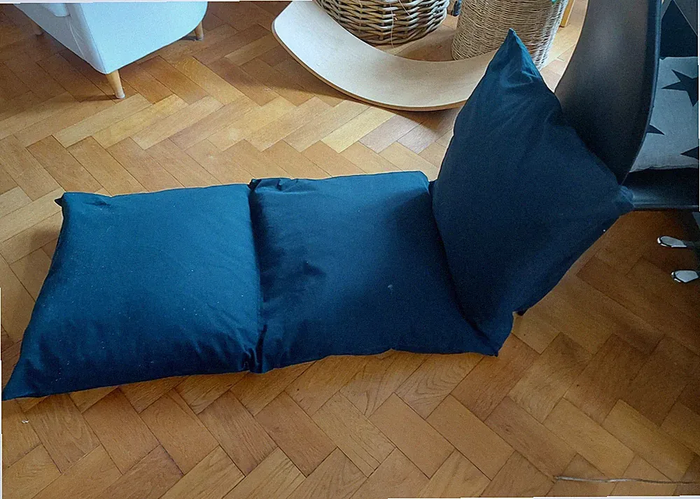 IKEA KOMISK Sitzkissen Bodenkissen Kissenhülle Sitzsack schwarz 3-tlg. Kissen