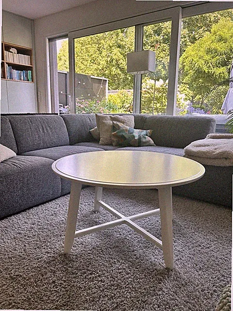 Ikea Kragsta Tisch rund 90cm Durchmesser, weiß