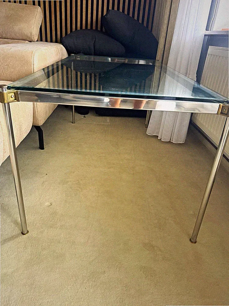 IKEA LACK Couchtisch Glasplatte Metallgestell rechteckig 125x65x55cm