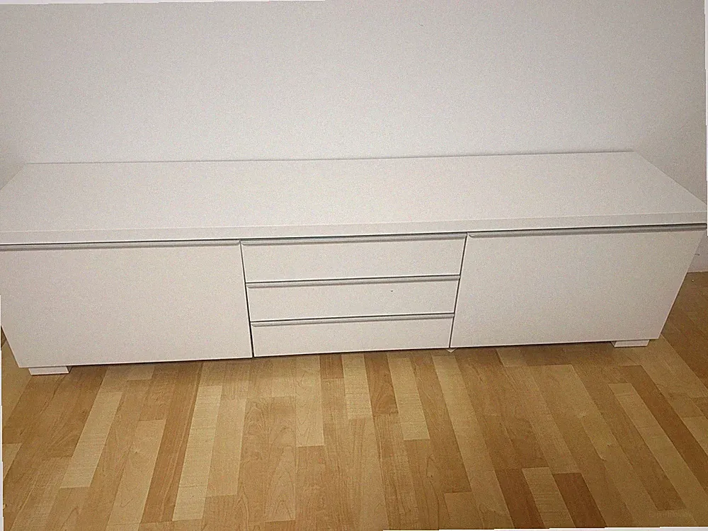 IKEA MALM Kommode Weiß, 3 Schubladen, 160 cm breit, Höhe 40 cm