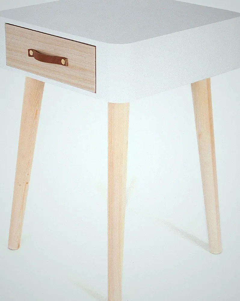 Ikea Malm Nachttisch, weiß, 37 x 37 x 48 cm, 1 Schublade