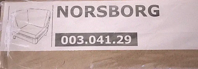 Ikea NORSBORG Bezug Eckelement in Finnsta rot 003.041.29 Neu & OVP