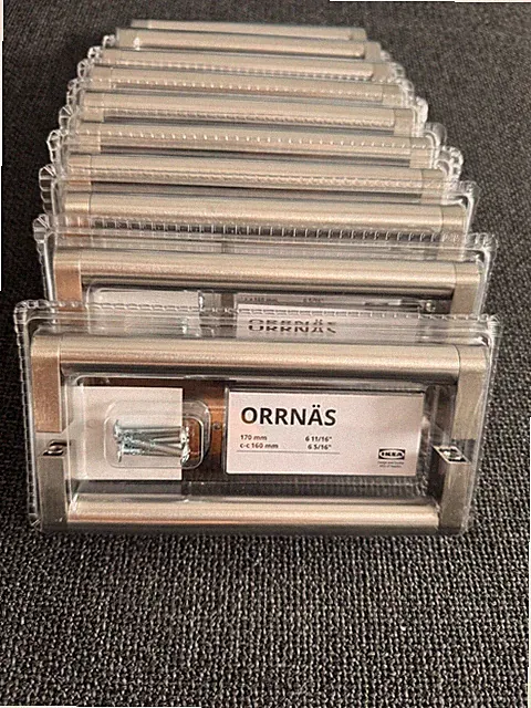 IKEA ORRNÄS 170mm Griffe Edelstahl Küchengriffe, Möbelgriffe (10 Packungen 20Stk