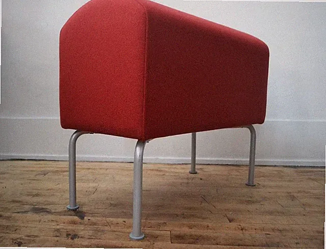 Ikea Pastill Wolle Ottomane / Postmoderne Bank / Vintage Ikea gepolstert 1999