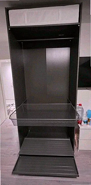 IKEA PAX Kleiderschrank 100x236x58cm dunkelgrau