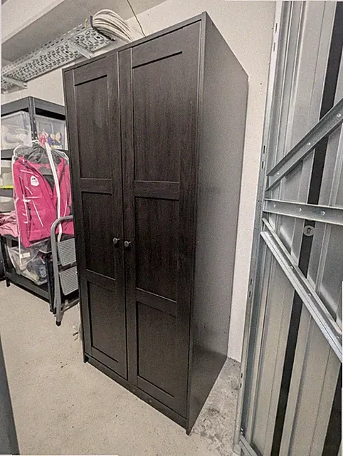 IKEA Rakkestad Kleiderschrank Schwarz Matt