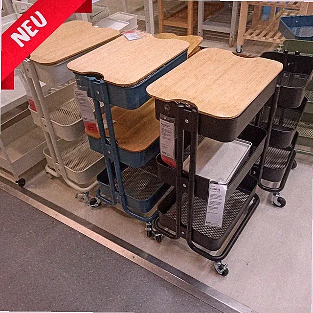 🔵🟡 IKEA Raskog Rollwagen Servierwagen Büro Werkstattwagen Hobbywagen Creativ