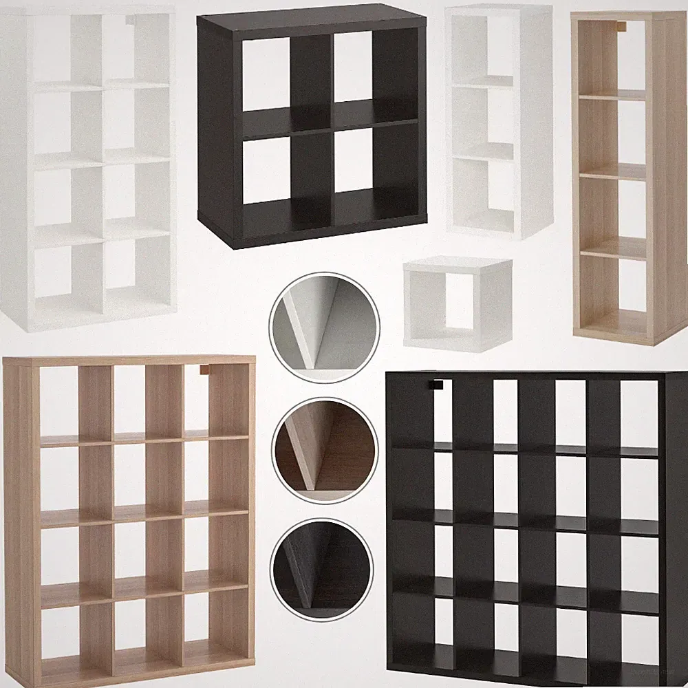 IKEA Regal Kallax Wandregal Bücherregal Raumteiler Aufbewahrung Regalsystem mix