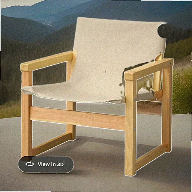 IKEA SJÄLSÖ Relax Akzent-Sessel Holzgestell Beige Stoff mit Armlehnen OVP NEU