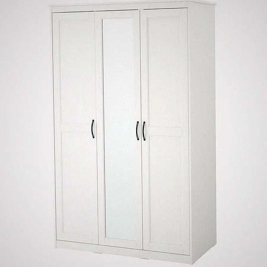 IKEA SONGESAND Kleiderschrank Weiß – 120x60x191 cm, mit Türen