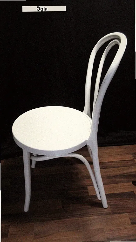 ☀️☀️IKEA Stuhl ÖGLA Kaffeehaus-Stil weiß Kunststoff vintage 1964/65 Gillis Lund