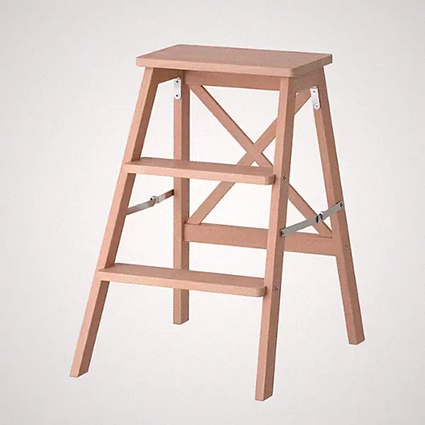 IKEA Trittleiter Hocker Holzhocker 3 Stufen Klapptritt stapelbar Schemel BEKVÄM