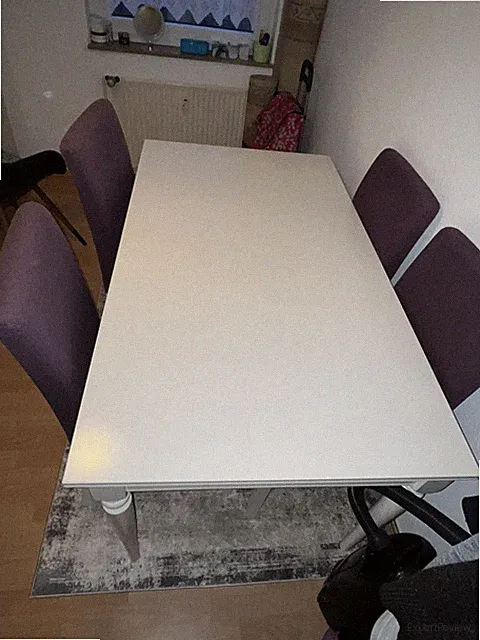 Ikea Weißer Esstisch + 4 Hendriksal Sessel