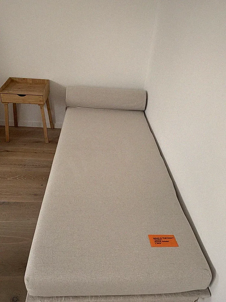 IKEA x Virgil Abloh MARKERAD Set (Bezug, Matratze, Kissen) + GRATIS Bett Gestell