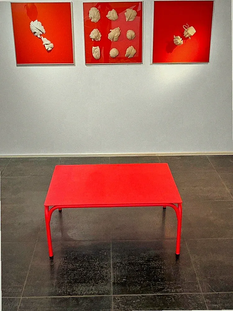 Industrial Bauhaus Couchtisch aus Stahl / Beistelltisch, Indoor & Outdoor