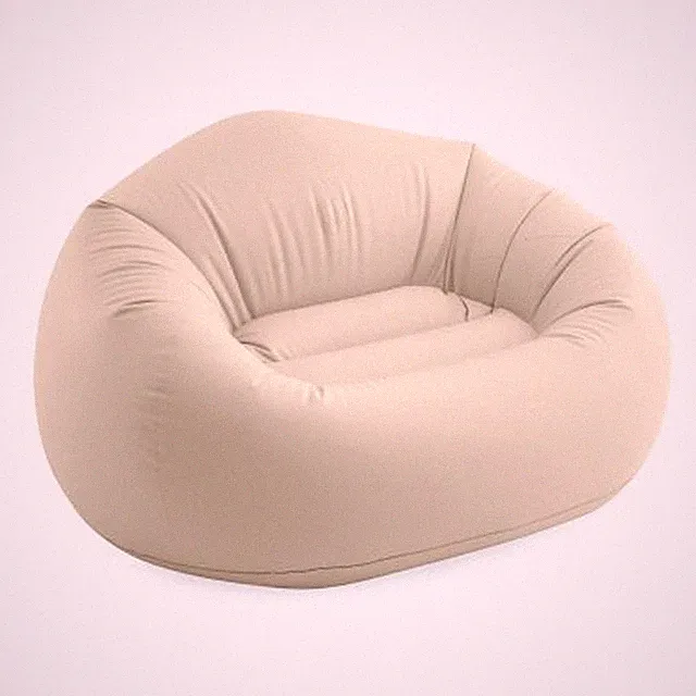 INTEX Sitzsack Beanless Bag Chair aufblasbarer Sessel creme Sitzkissen sitzen
