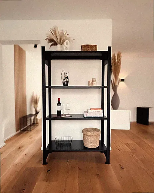 Jansora MICA Standregal Stahl schwarz 180 cm Industrial Design Regal