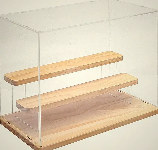 Joody Vitrine aus Acryl für Sammlung, transparente Plexiglasboxen mit 3 Ebenen
