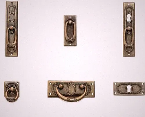 Jugendstil Möbelgriff Schlüsselschild Antik Möbel Ersatzteil Vintage Landhaus