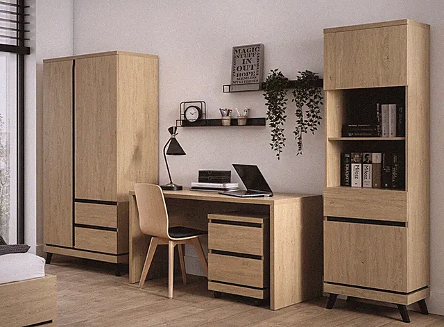 Jugendzimmer Kinderzimmer komplett ART Set A Schrank Schreibtisch Regal neu