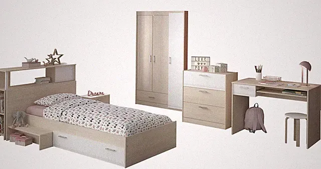 Jugendzimmer Parisot Charly 9 Komplett Set Möbel Design Kinderzimmer