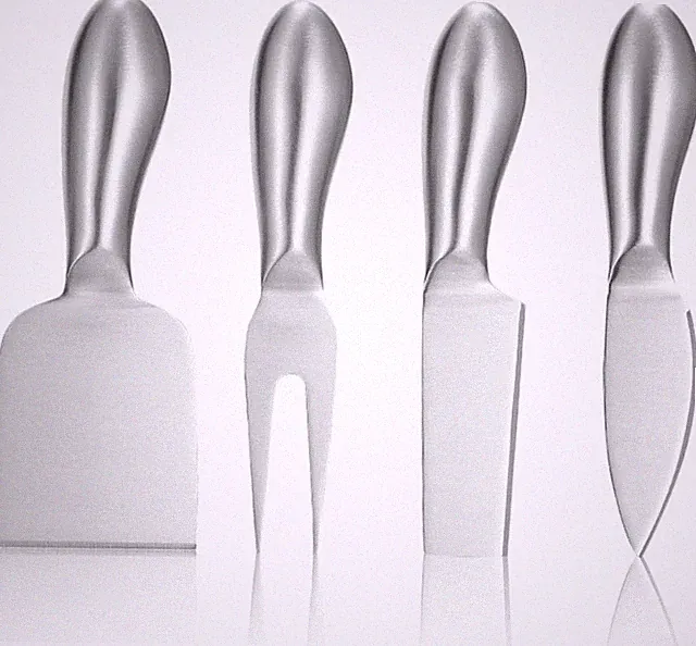 Käsemesser Set, 4 Stück Edelstahl Küchenkäse Werkzeuge Mini Käsemesser, Käsebest
