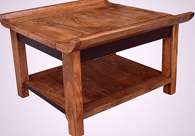 Kaffeetisch, Couchtisch mit Ablage `Orient` R 1291 A - Modell 6 - 48*80*80 cm